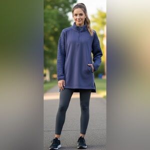 Columbia Women's Quilted Castle Hill Pullover Oversized Comfy Size Medium